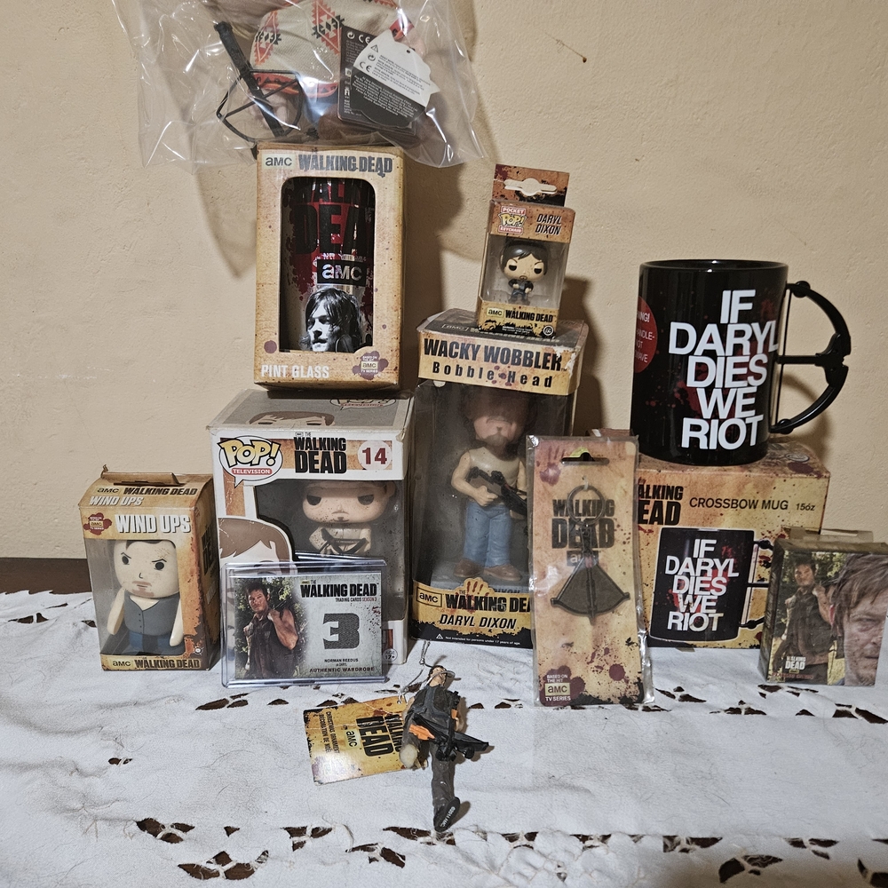 Walking Dead Collectible Set with Black and Brown Accents
